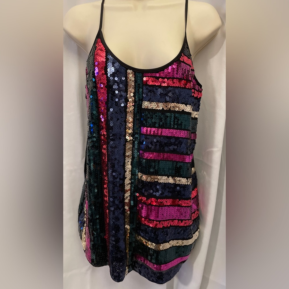 LOVED Express Sequin Top - Black - Small